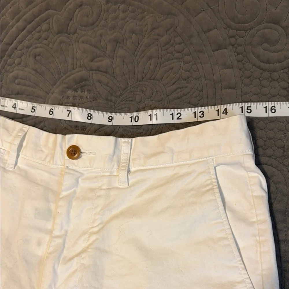 J. Crew Men's Cream Flat Front Shorts